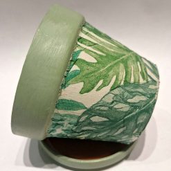 Plant pot - small decoupaged terracotta pot and saucer 8 Plant pot - small decoupaged terracotta pot and saucer 8