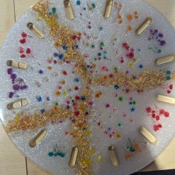 Resin clock