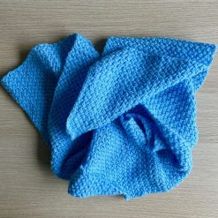 Scarf - Crochet Pale Blue Weave 1 Scarf - Crochet Pale Blue Weave 1