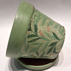 Plant pot - small decoupaged terracotta pot and saucer 3 Plant pot - small decoupaged terracotta pot and saucer 3