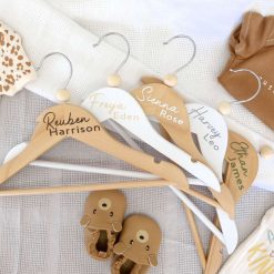 Personalised Baby Coat Hangers, Baby & Children's Clothes Hanger, Personalised Wooden Hanger, Baby Gift, Keepsake Gift, Baby Shower, Nursery Shelves