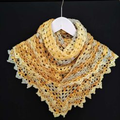 Crochet shawl and hat set