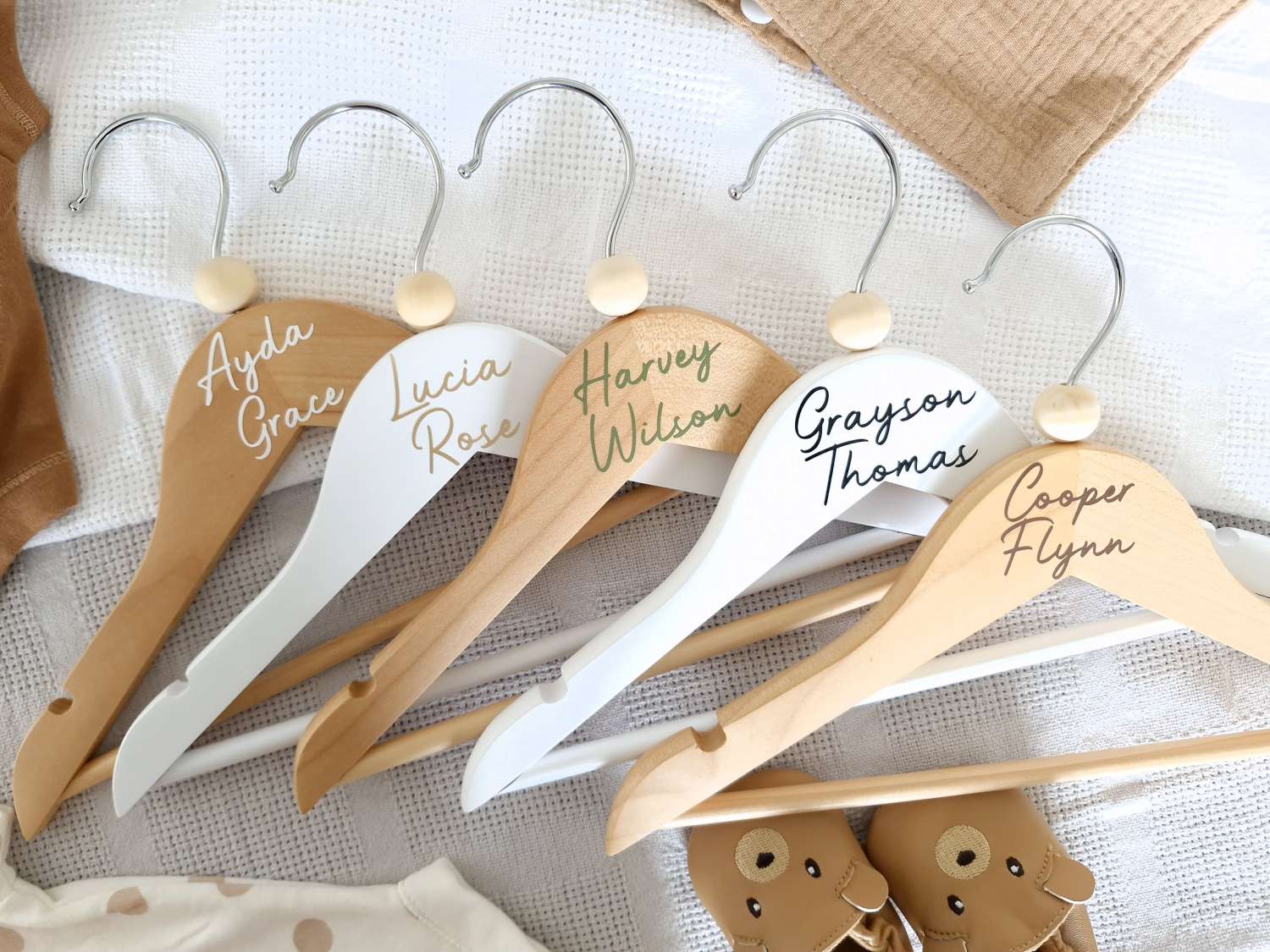 Personalised Baby Coat Hangers, Baby & Children's Clothes Hanger, Personalised Wooden Hanger, Baby Gift, Keepsake Gift, Baby Shower, Nursery Shelves Personalised Baby Coat Hangers, Baby & Children's Clothes Hanger, Personalised Wooden Hanger, Baby Gift, Keepsake Gift, Baby Shower, Nursery Shelves