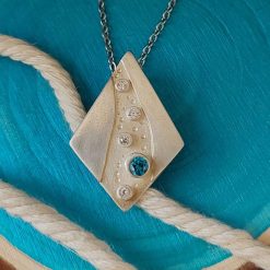 Fine Silver River Pendant
