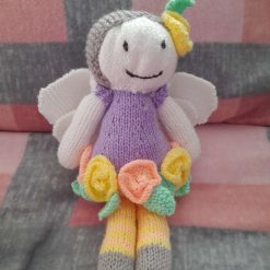 "Charming Handmade Beautiful Knitted Fairy Doll - Bring Magic into Your Home"