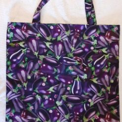 Aubergines cloth tote bag