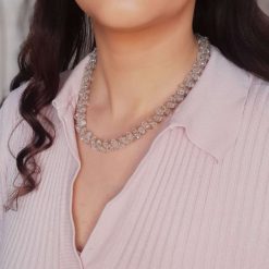Swarovski twist beaded necklace