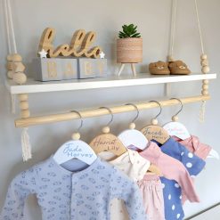 Personalised Baby Coat Hangers, Baby & Children's Clothes Hanger, Personalised Wooden Hanger, Baby Gift, Keepsake Gift, Baby Shower, Nursery Shelves 4 Personalised Baby Coat Hangers, Baby & Children's Clothes Hanger, Personalised Wooden Hanger, Baby Gift, Keepsake Gift, Baby Shower, Nursery Shelves 4