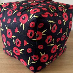 Poppy Doorstop Black & Red