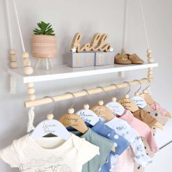 Personalised Baby Coat Hangers, Baby & Children's Clothes Hanger, Personalised Wooden Hanger, Baby Gift, Keepsake Gift, Baby Shower, Nursery Shelves 6 Personalised Baby Coat Hangers, Baby & Children's Clothes Hanger, Personalised Wooden Hanger, Baby Gift, Keepsake Gift, Baby Shower, Nursery Shelves 6
