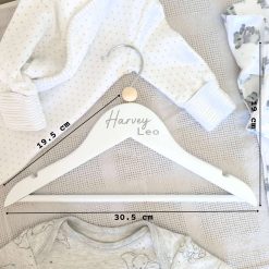 Personalised Baby Coat Hangers, Baby & Children's Clothes Hanger, Personalised Wooden Hanger, Baby Gift, Keepsake Gift, Baby Shower, Nursery Shelves 7 Personalised Baby Coat Hangers, Baby & Children's Clothes Hanger, Personalised Wooden Hanger, Baby Gift, Keepsake Gift, Baby Shower, Nursery Shelves 7