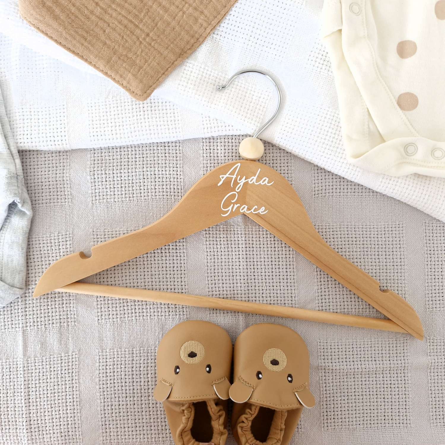 Personalised Baby Coat Hangers, Baby Children's Clothes Hanger