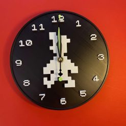 3D Printed Manic Miner Themed Clock 220mm Diameter