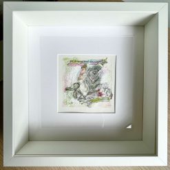 Handmade Floral Framed Collage 2