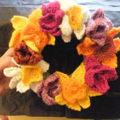 Spring flowers wreath