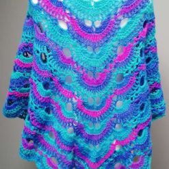 Crochet Angora-style Triangle Shawl/Scarf