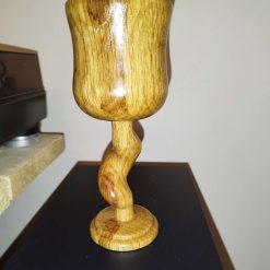 Wooden oak goblet
