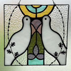 Dove Love Stained Glass decor