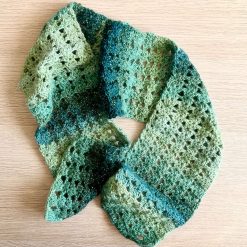 Scarf - Crochet Forest Glade Sparkle 1 Scarf - Crochet Forest Glade Sparkle 1