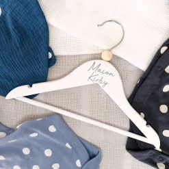 Personalised Baby Coat Hangers, Baby & Children's Clothes Hanger, Personalised Wooden Hanger, Baby Gift, Keepsake Gift, Baby Shower, Nursery Shelves 14 Personalised Baby Coat Hangers, Baby & Children's Clothes Hanger, Personalised Wooden Hanger, Baby Gift, Keepsake Gift, Baby Shower, Nursery Shelves 14