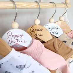 Personalised Baby Coat Hangers, Baby & Children's Clothes Hanger, Personalised Wooden Hanger, Baby Gift, Keepsake Gift, Baby Shower, Nursery Shelves 13 Personalised Baby Coat Hangers, Baby & Children's Clothes Hanger, Personalised Wooden Hanger, Baby Gift, Keepsake Gift, Baby Shower, Nursery Shelves 13