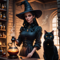 The Student Witch and her cat 2