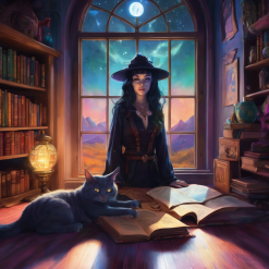 The Student Witch and her cat 4