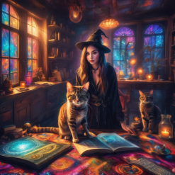 The Student Witch and her cat 3