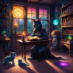 Black Cat - digital art