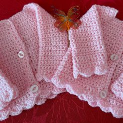 C - Preemie Baby Cardigans ( Crochet) for Babies 4 - 6 Lbs