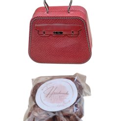 Mini handbag vintage case with bitesize chocolates