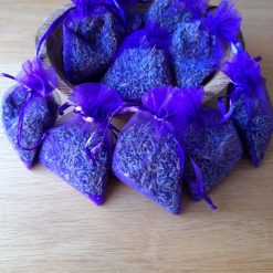 10 Bags of Dried French Lavender in Lilac Organza Bags - Real Flower Buds / Home Fragrance / Craft / Ant, Fly and Mosquito Repellent.