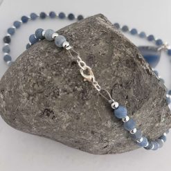 Long Blue Agate Necklace 7 Long Blue Agate Necklace 7