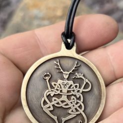 Brass Cernunnos Pendant