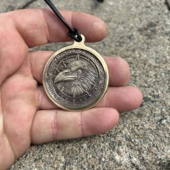 Brass Raven Pendant
