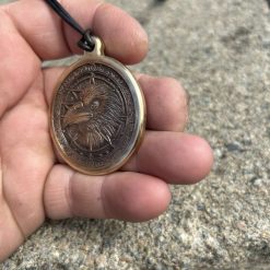 Brass Raven Pendant 1 Brass Raven Pendant 1