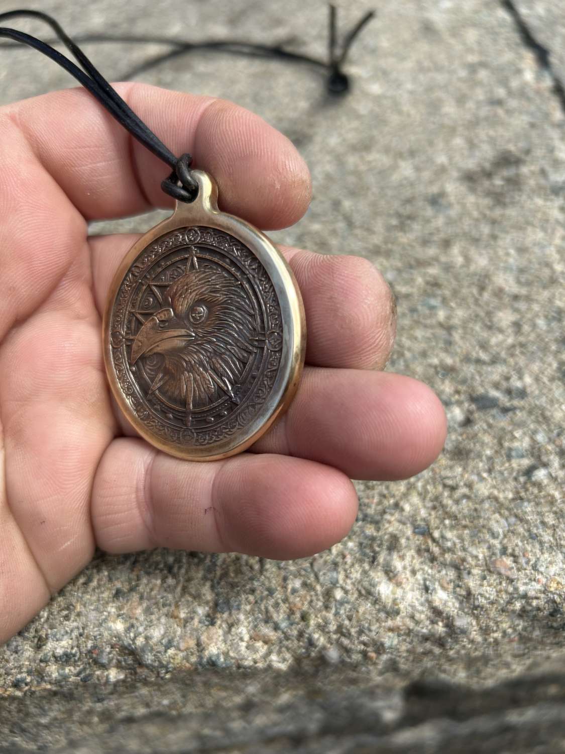 Brass Raven Pendant Brass Raven Pendant