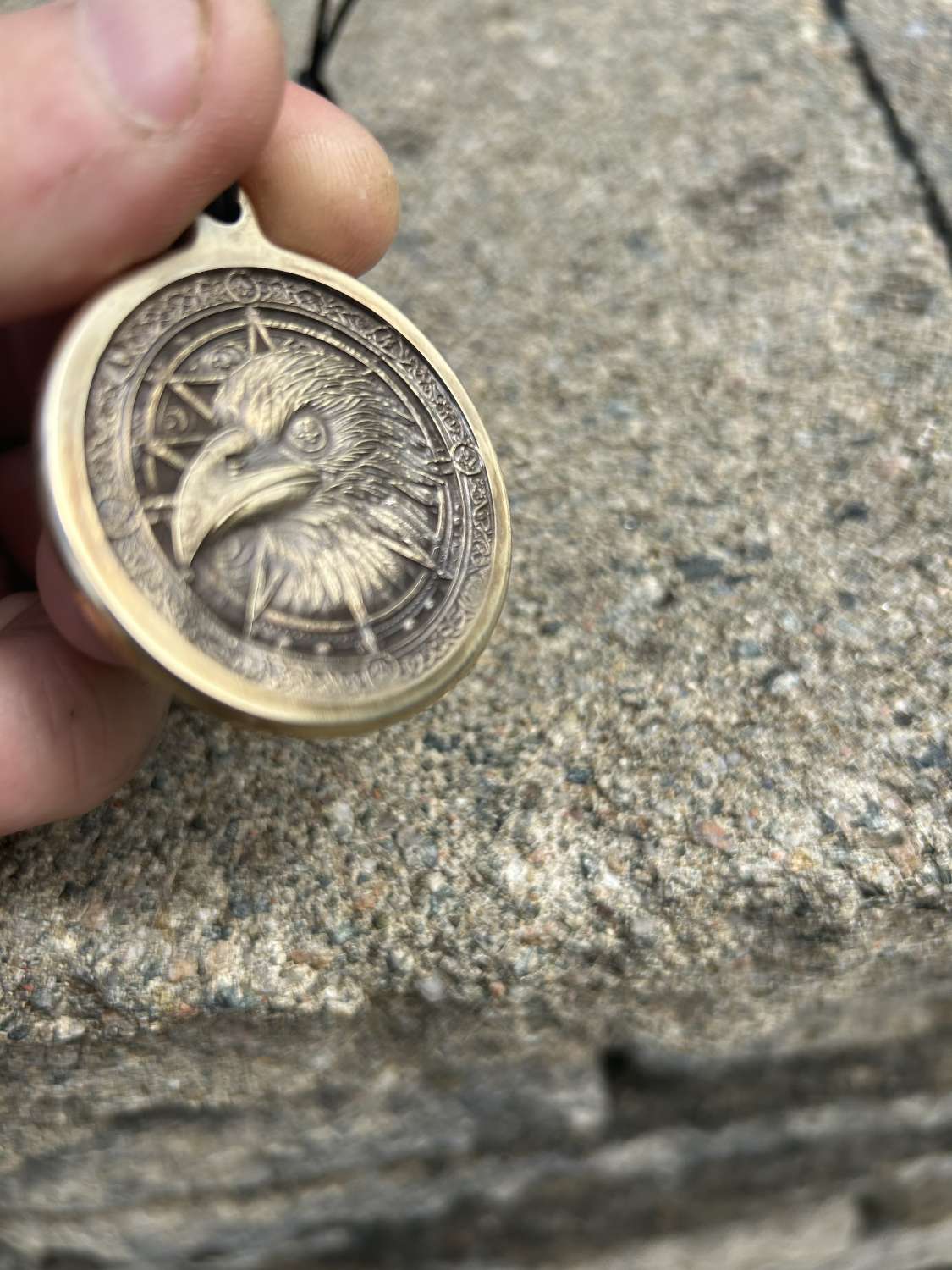 Brass Raven Pendant Brass Raven Pendant