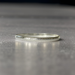 Solid Silver Domed Bangle