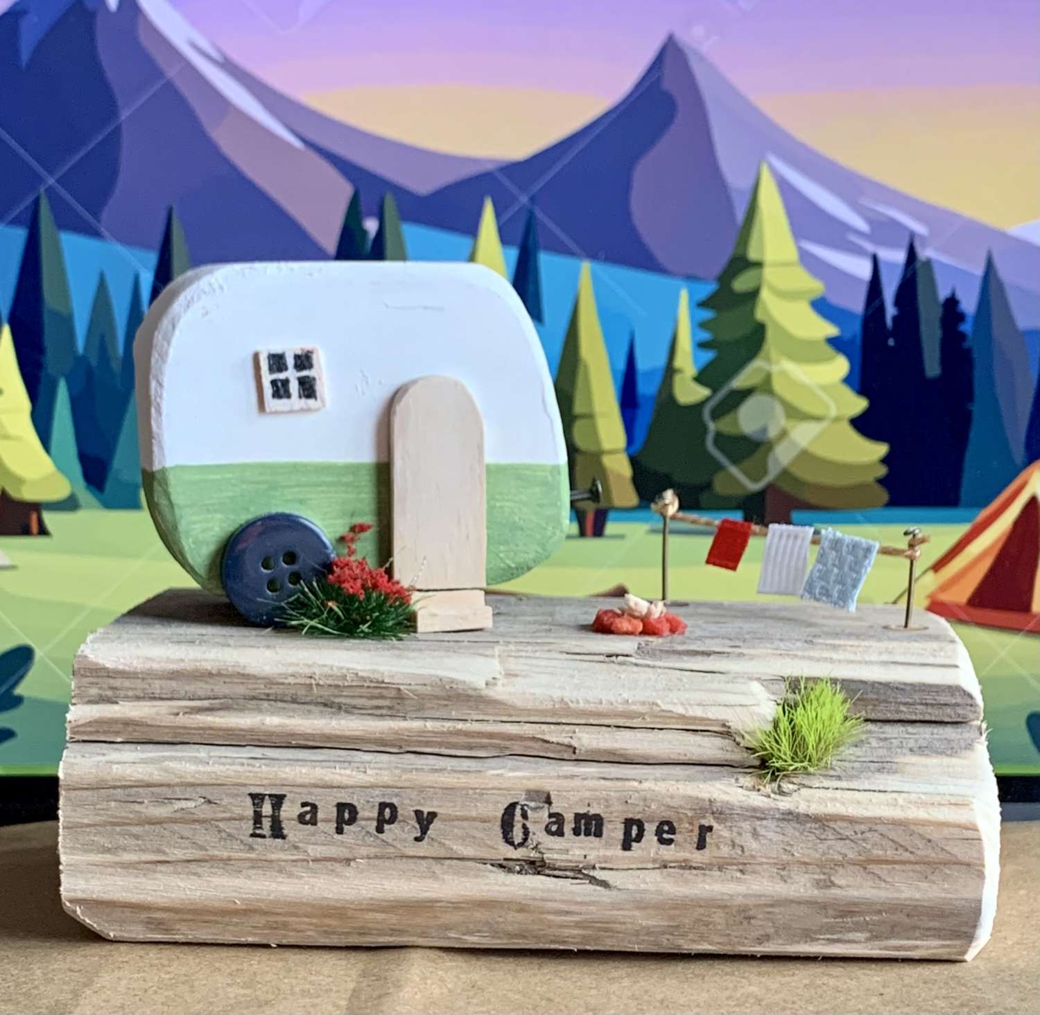 Happy Camper - green Happy Camper - green