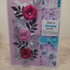 3D flower trellis "Have a blooming great Birthday" b