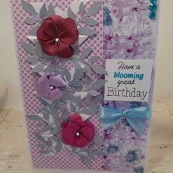 3D flower trellis "Have a blooming great Birthday" d