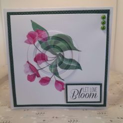 Cherry blossom "LET LOVE Bloom" anniversary card - PPC004
