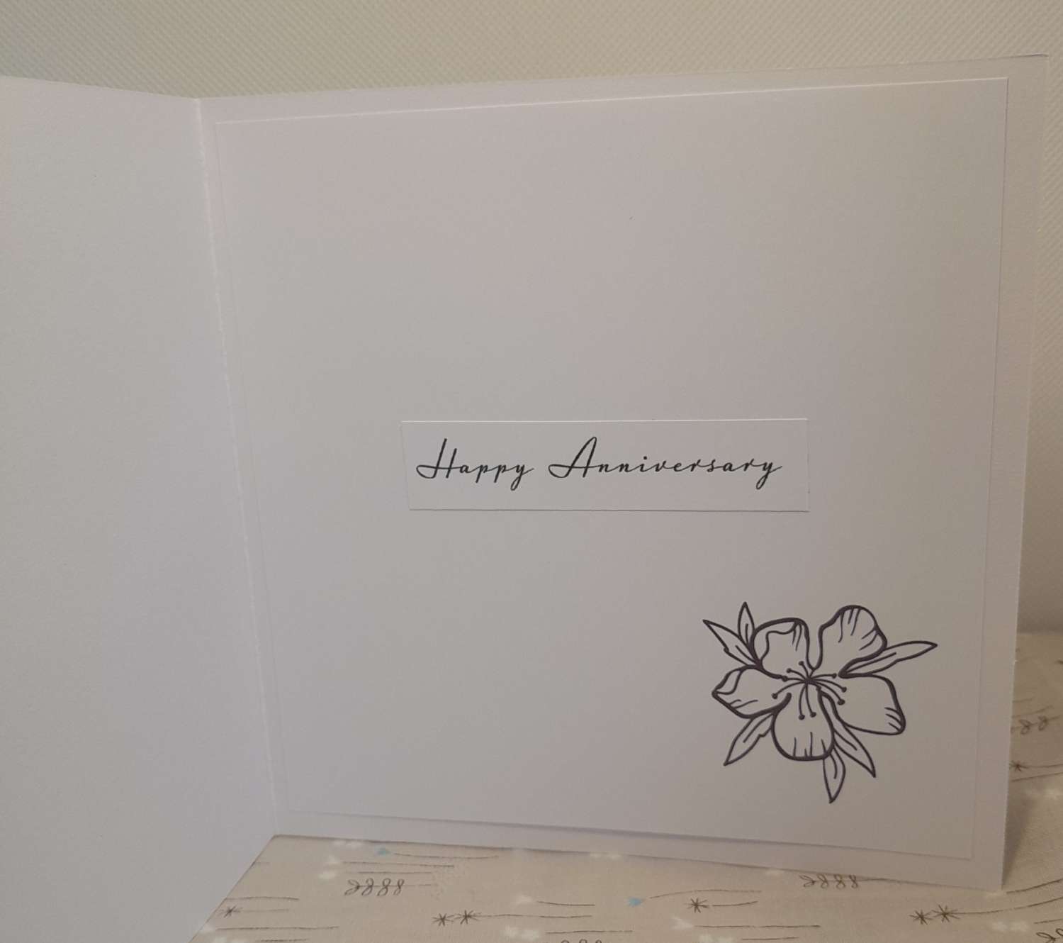 Cherry blossom "LET LOVE Bloom" anniversary card - PPC005 Cherry blossom "LET LOVE Bloom" anniversary card - PPC005