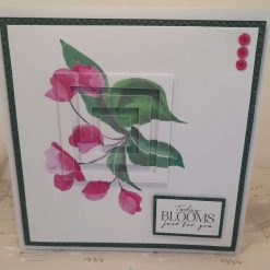 Cherry blossom "Today BLOOMS just for you" birthday card - PPC011