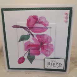 Cherry blossom "Today BLOOMS just for you" birthday card - PPC012