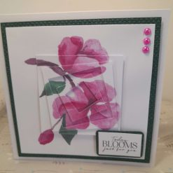 Cherry blossom "Today BLOOMS just for you" birthday card - PPC013