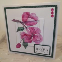 Cherry blossom "Today BLOOMS just for you" birthday card - PPC014