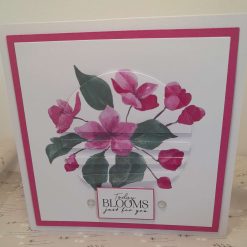 Cherry blossom "Today BLOOMS just for you" birthday card - PPC015