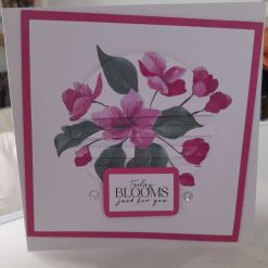 Cherry blossom "Today BLOOMS just for you" birthday card - PPC016